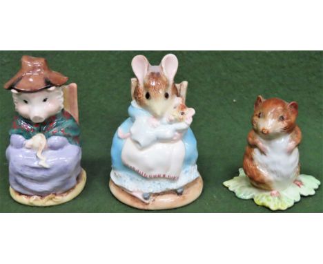 Two Beswick Beatrix Potter figures, plus Border Fine Arts Beatrix Potter figure

All in used condition, unchecked 