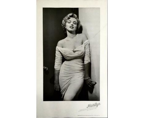 PHILIPPE HALSMAN STUDIO PORTRAIT POSTER, MODERN ART EDITIONS, STUDY OF MARILYN MONROE, FRAMED AND GLAZED, APPROXIMATELY 90cm 