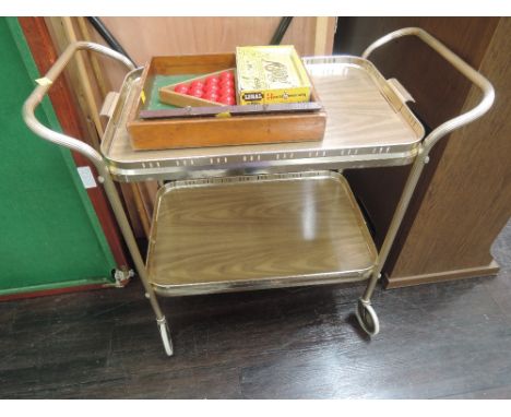 A vintage tea trolley