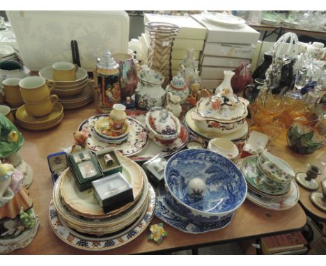 A selection of fine ceramics including Masons Spode etc