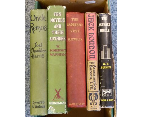 Burnett W R: The Asphalt Jungle 1949 first edition with dust jacket ; H G Wells: The Wonderful Visit 1895; Jack London: The A