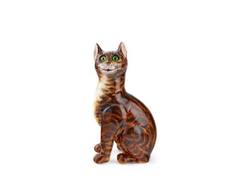  WEMYSS WARE MARMALADE CAT glazed earthenware, impressed maker's mark WEMYSS WARE/ R.H.& S. 33cm high   