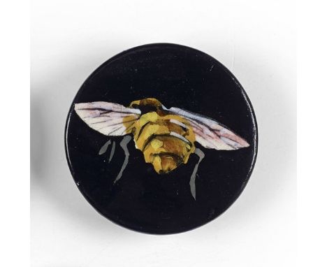   'BEE' BUTTON glazed earthenware, impressed marker’s mark WEMYSS   3.2cm diameter 