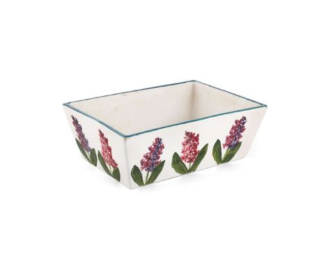   'HYACINTHS' BULB TROUGH glazed earthenware, impressed maker’s mark WEMYSS, printed Thomas Goode & Co. retailer's mark   27c