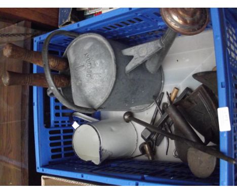 Vintage tools to include a watering can