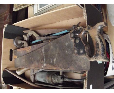 Box of vintage tools