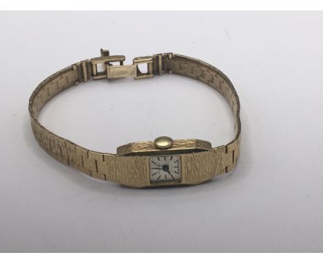 A Ladies 9carat gold Rotary wrist watch weight 18g