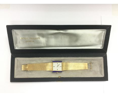 A cased 18ct gold Patek Philippe watch. Shipping category A.