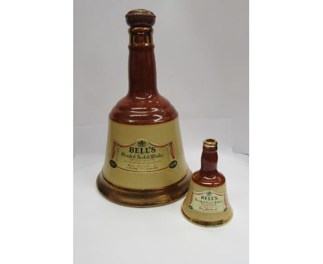 Bells Whisky decanter and an empty Wade Bells Whisky bottle of small proportions, 75cl 