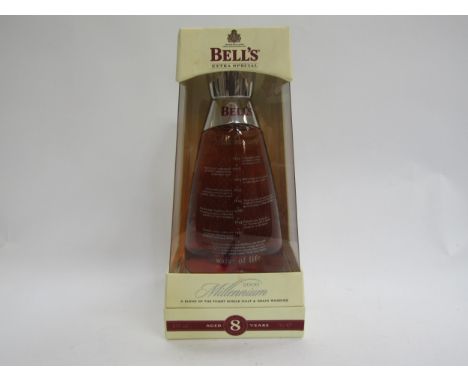 Bells 2000 Millenium 8 years old whisky decanter, boxed 