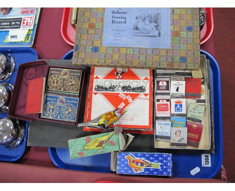 Games &amp; Toys - A complete 1930's Monopoly board, metal counters etc, an early XX Century 'Reflecto' drawing board (boxed 