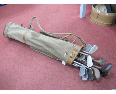 Golf - Seven Hickory Shafted Clubs, including K W Wilson putter, Scottish Jigger, W. Gyler, Horbury 'Special', Trapp of Wakef