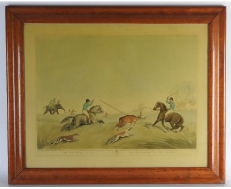 After Captain Thomas Williamson and Samuel Howitt,A set of four restrike engravings depicting Indian hunting scenes,each appr