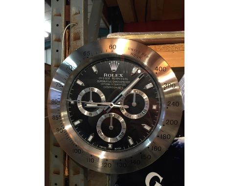 A DEALER'S WALL CLOCK 