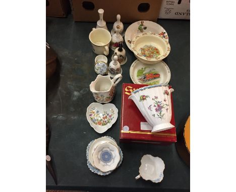 A COLLECTION OF CERAMICS INCLUDING SPODE AND ANYNSLEY 