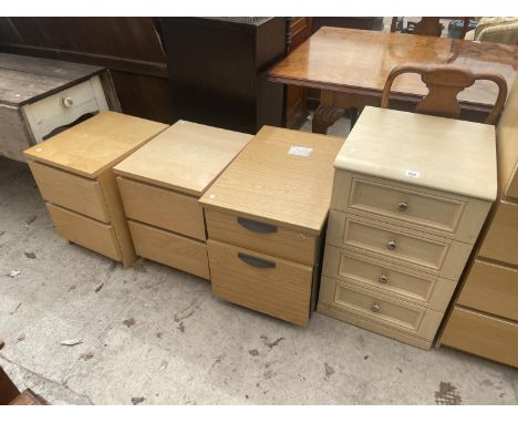 THREE VARIOUS MODERN CHESTS AND FILING CABINET 