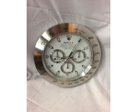 A LARGE DEALERS WALL CLOCK 