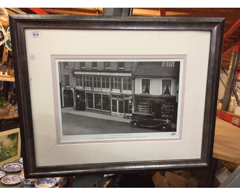 THE FRANCIS FRITH COLLECTION PRINT OF HERTFORD, THE WARE GARAGE AUTOMOBILE AGENTS 1933 
