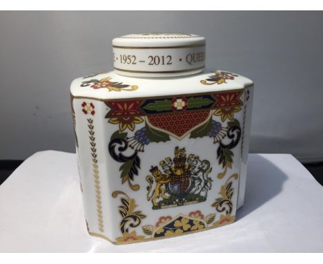 A BOXED ROYAL WORCESTER LIMITED EDITION TEA CADDY 2/1000 