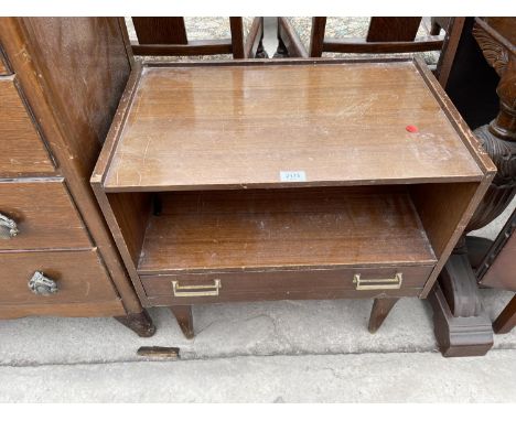 A G-PLAN E.GOMME SIDE CABINET WITH SINGLE DRAWERS, 24" WIDE 