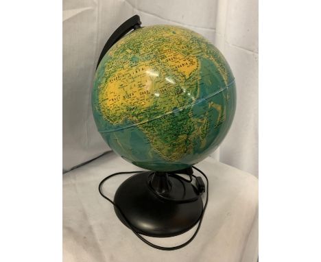 AN ELECTRIC LIGHT UP GLOBE 