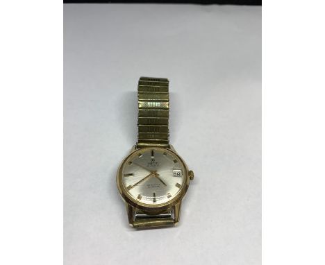 A TANUS VINTAGE AUTOMATIC WRIST WATCH SEEN WORKING BUT NO WARRANTY 