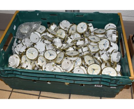 ONE BOX OF WEDGWOOD PETER RABBIT CLOCK PIECES with Arabic numerals, with alarm function, plastic bevel and metal inserts  (1 