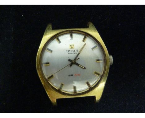 A Tissot PR 516 gentleman's wrist watch, gold finish, c1970
