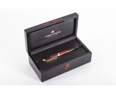 Caran d'Ache fountain pen "Chinese Zodiac" collection model "Year of the Dragon", 2014. Limited edition numbered 203/888. Mad