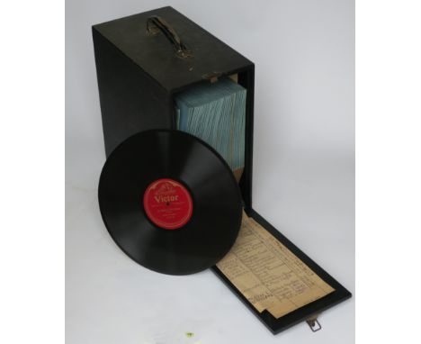 Vocal records, 12-inch: thirty-five records by Melba, rethberg, Ponselle, Sembrich, Tetrazzini and others in black carrying c