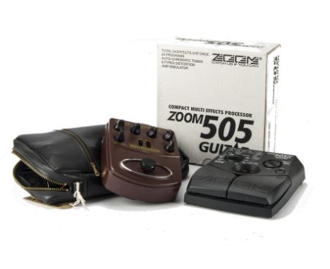Effects Pedals, Zoom 505II guitar, no adaptor together with a Zoom 505 guitar compact multi effects processor (boxed, no adap