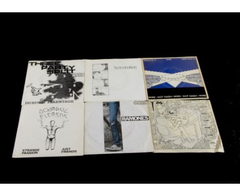 Punk / Indie / New Wave, six UK Release singles with Artists comprising Three Party Split, The Ramones, Syncopation, The Tool