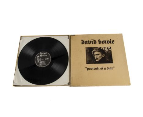 David Bowie / Portrait of a Star, three LP 1982 French box set release (RCA - PL 37700) with picture inserts. Box VG, Inserts