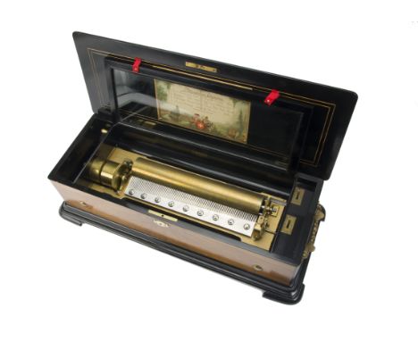 Musical Box, 'Mandoline Expressif', playing eight operatic and other airs, with double-spring motor, Isle Rousseau tune-sheet