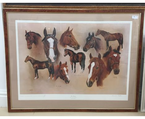 'The Classics', a signed Limited Edition horse racing print by Desmond Fallon