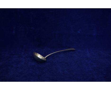 A George V silver ladle with fiddle pattern handle.  London 1911.  Makers HA & S.  13ins.  Est £50-70