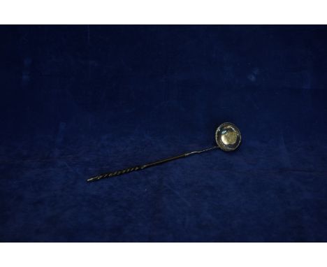 A George III silver toddy ladle with twisted baleen handle.  London 1777.  Est £20-30
