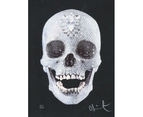 Damien Hirst (b.1965)"For the Love of God"Signed and numbered 601/1000, screenprint with diamond dust, 32.5cm by 24cmFloat mo