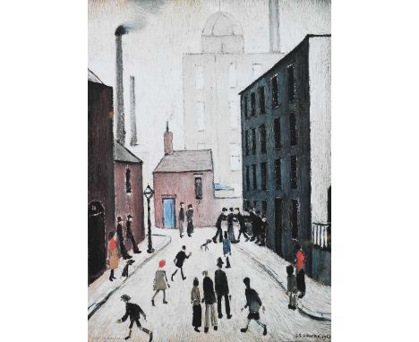 After Laurence Stephen Lowry RBA, RA (1887-1976)"Industrial Scene"Signed in pencil, with the blindstamp for the Fine Art Trad