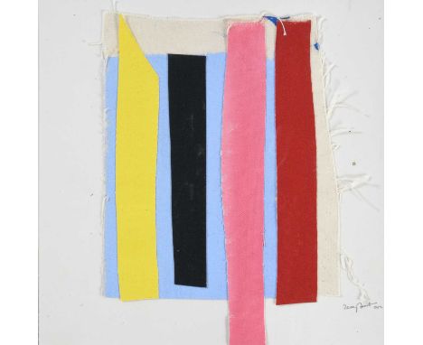 Sir Terry Frost RA (1915-2003)"Vertical Lines"Signed and dated 2002, acrylic collage, 30cm by 30cmProvenance: Belgrave Galler