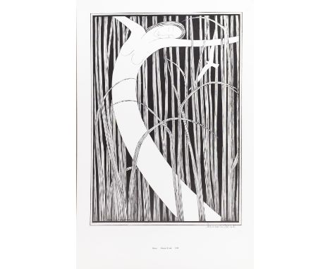 lithograph on paper, signed in pen unframed overall size 47cm x 30cm Note: Since McTear's first promoted Hannah Frank's spect