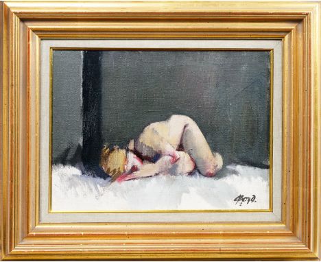 oil on canvas, signed framed and under glass image size 31cm x 41cm, overall size 48cm x 58cm   Note: John Boyd was born in S