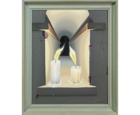 oil on canvas, signed and dated '84 framed image size 56cm x 46cm, overall size 66cm x 56cm   Provenance: understood to have 
