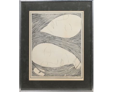 lithograph on paper, signed in pencil and numbered 80/250, mounted, framed and under glass. image size 37cm x 29cm, overall s