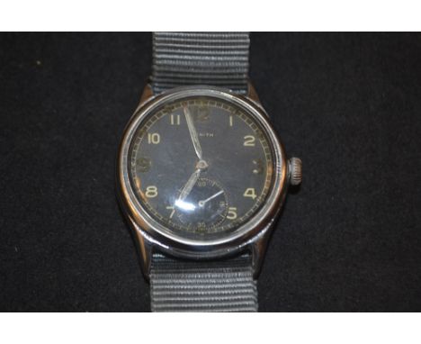 A Zenith gent's D.M. German Army wristwatch