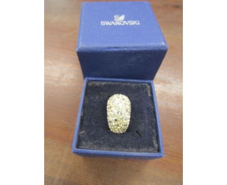 A Swarovski ring size K