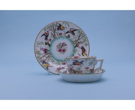 A MINTON AESTHETIC MOVEMENT TRIO
Circa 1870
Decorated with cranes and bamboo of Japanese influence

Please email hello@hotlot