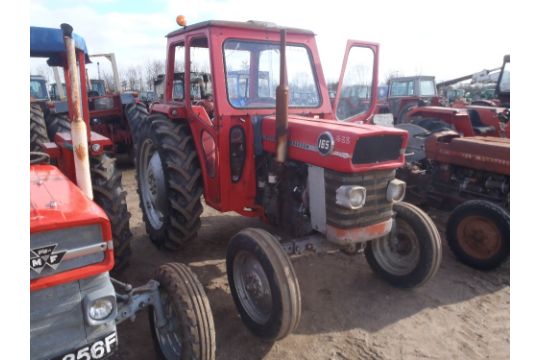 Massey Ferguson 165 Standard Tractor With Rigid Cab Reg No Jve 651p Ser No