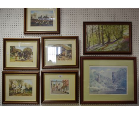 By and after Glyn MarshMan & Black's Head Royal Hotel, Ashbournelimited edition print 144/850 signed in pencil;Peter Goodhall