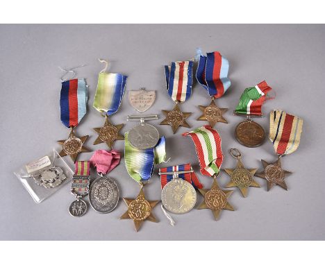 A good assortment of medals, to include a Mercantile Marine medal awarded to ERNEST E TERRY, an Army Temperance Association 1